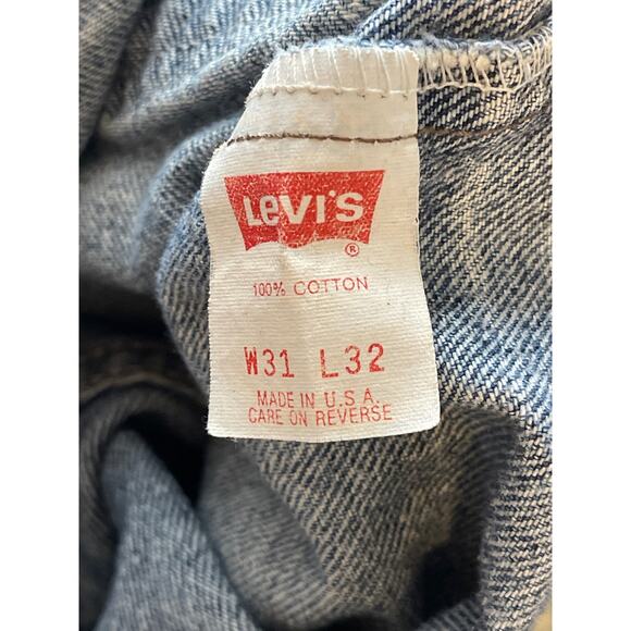 Vintage Levi's 80's Jeans Silver Tab Acid Medium Wash 512 Slim Men's 31 x 32 USA - Picture 9 of 10